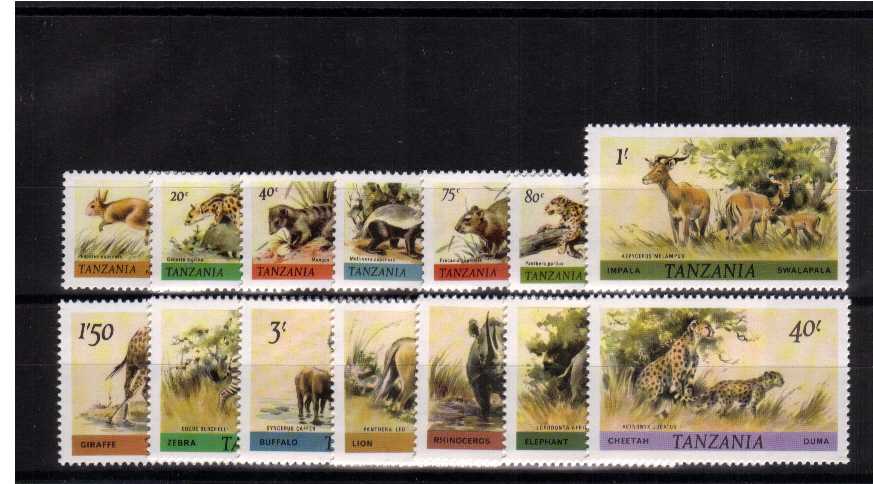 African Wildlife set of fourteen superb unmounted mint. An amazing price for a COMPLETE definitive set!!