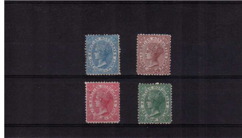 Basic set of four - Watermark Crown CC - Perforation 12 -lightly mounted mint. SG Cat 945