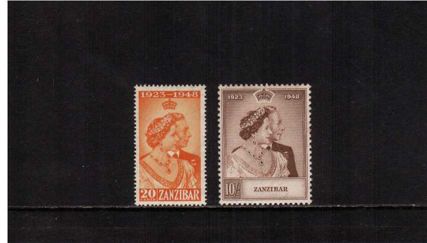 The 1948 Royal Silver Wedding set of two superb unmounted mint.<br/><b>SEARCH CODE: 1948RSW</b><br/><b>ZQK</b>