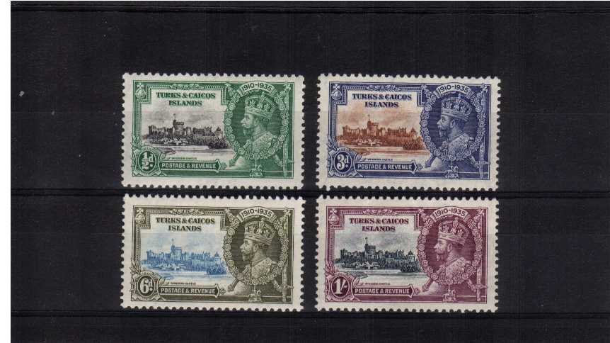 Silver Jubilee set of four superb unmounted mint.<br/><b>SEARCH CODE: 1935JUBILEE</b><br><br/><b>QQF</b>