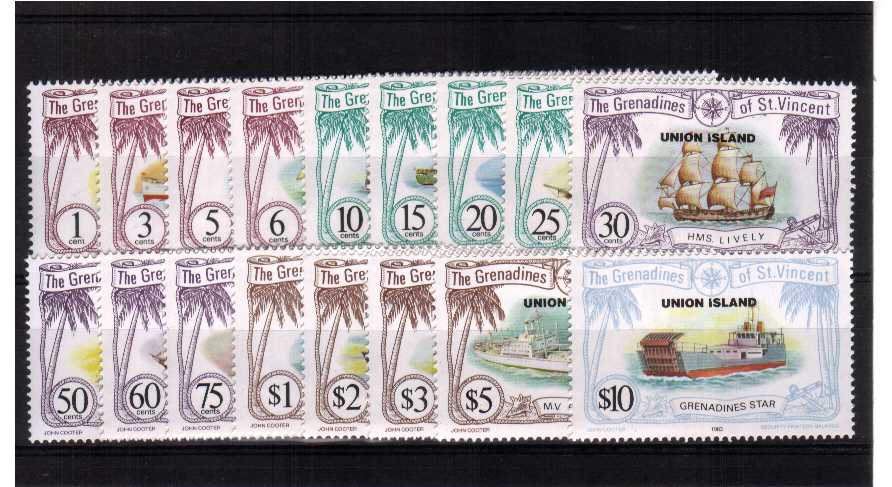 UNION ISLAND superb unmounted mint set of 17 appendix listed by SG