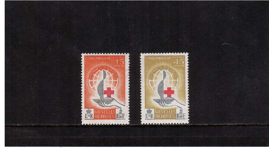 Red Cross set of two superb unmounted mint