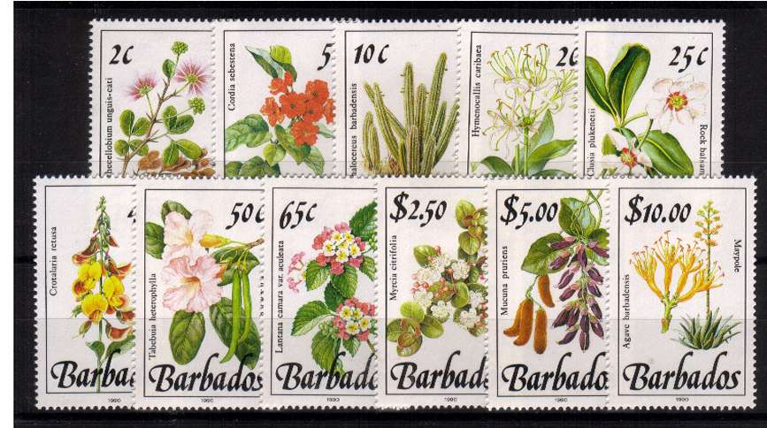The Wild Plants set of eleven with 1990 imprint superb unmounted mint.
<br/><b>QQA</b>
