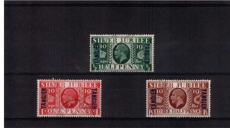 Silver Jubilee set of three superb fine used.<br/><b>SEARCH CODE: 1935JUBILEE</b><br/><b>QFX</b>