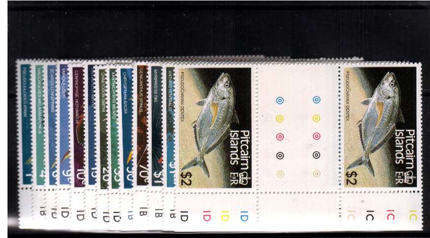 Fish - Set of eleven in superb unmounted mint gutter pairs.
<br/><b>QZQ</b>