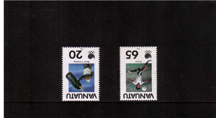 Olympics set of two with INVERTED WATERMARKS superb unmounted mint.