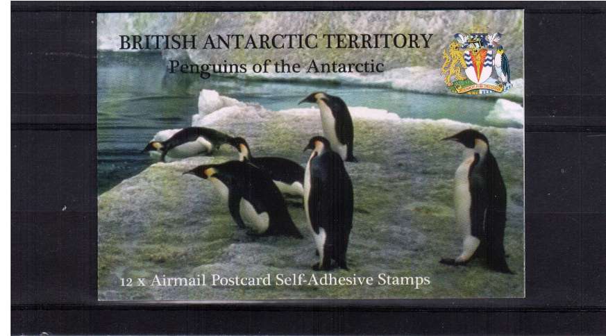 Penguins booklet of 12 x Airmail Postcard rate.<br/>Contents is SG 436-447<br/><b>ZQF</b>