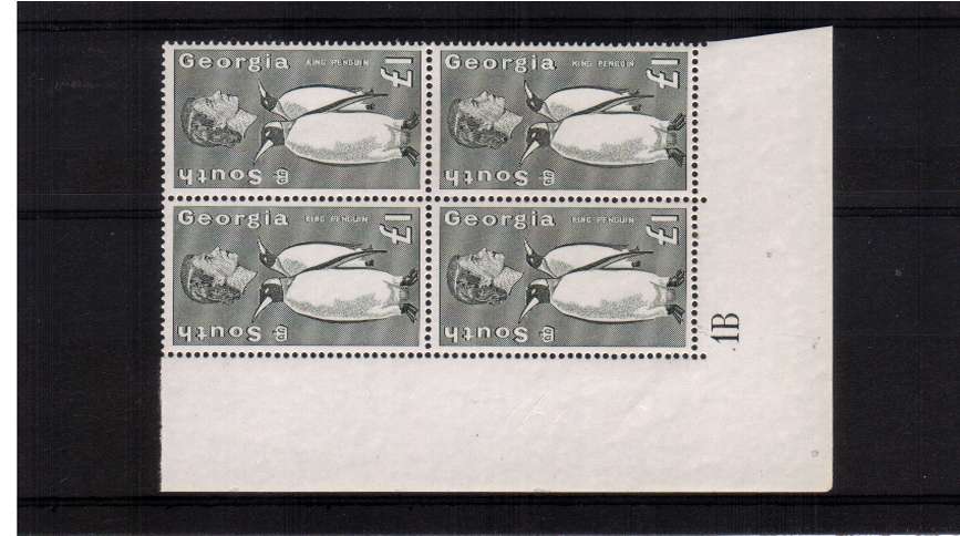 1 Penguin definitive odd value in a superb unmounted<br/>mint cylinder block of four.
<br/><b>ZQF</b>