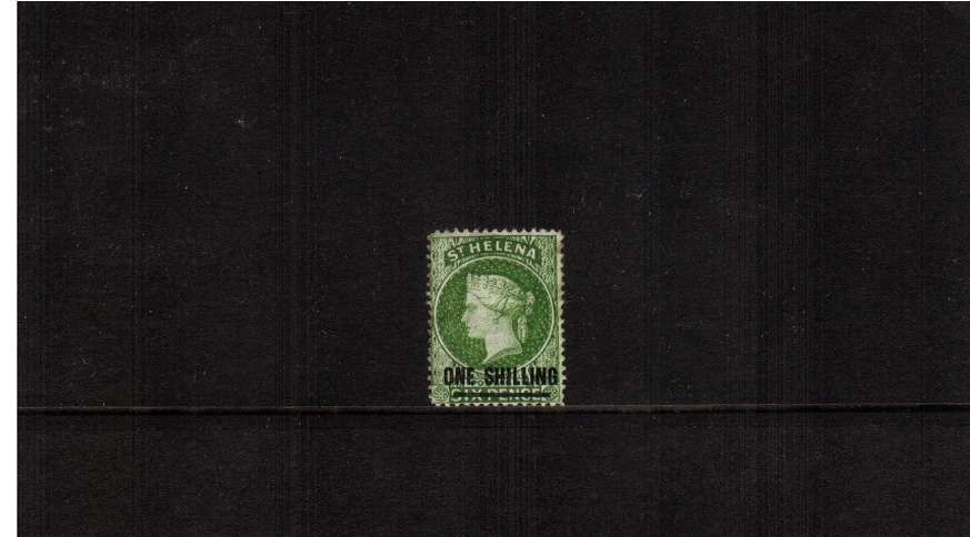 1/- Yellow-Green. a good mounted mint stamp. 
<br/><b>ZQG</b>