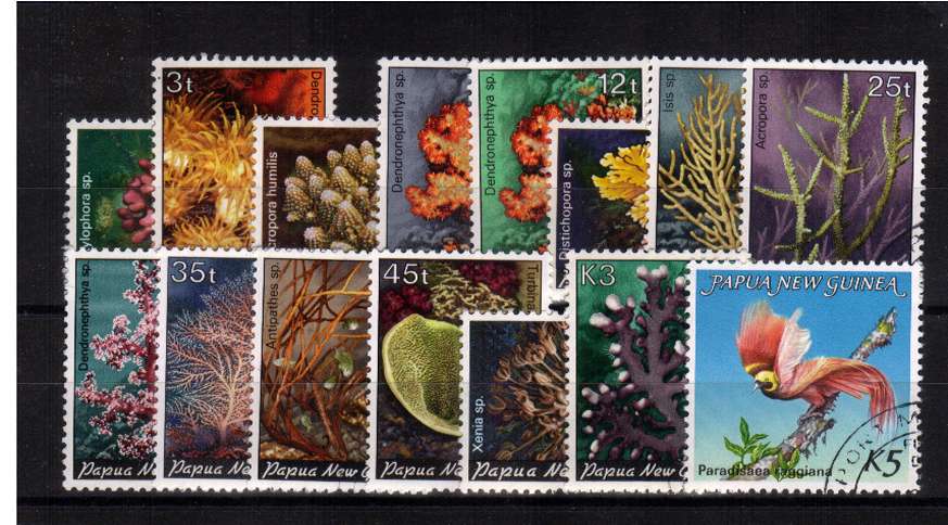 Corals set of fifteen superb fine used.