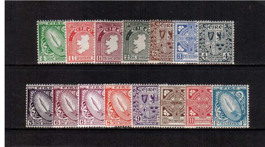 ''E'' Watermark - a fine lightly mounted mint set of fifteen that includes both 6d values.
