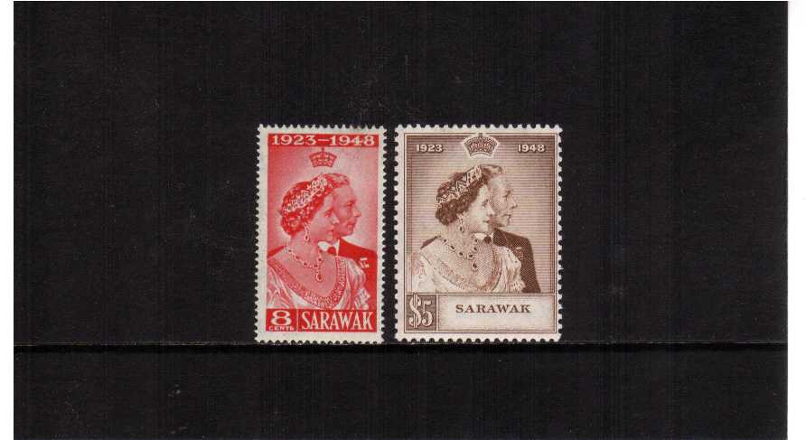 the 1948 Royal Silver Wedding set of two superb unmounted mint.<br/><b>SEARCH CODE: 1948RSW</b><br><b>BBF</b>