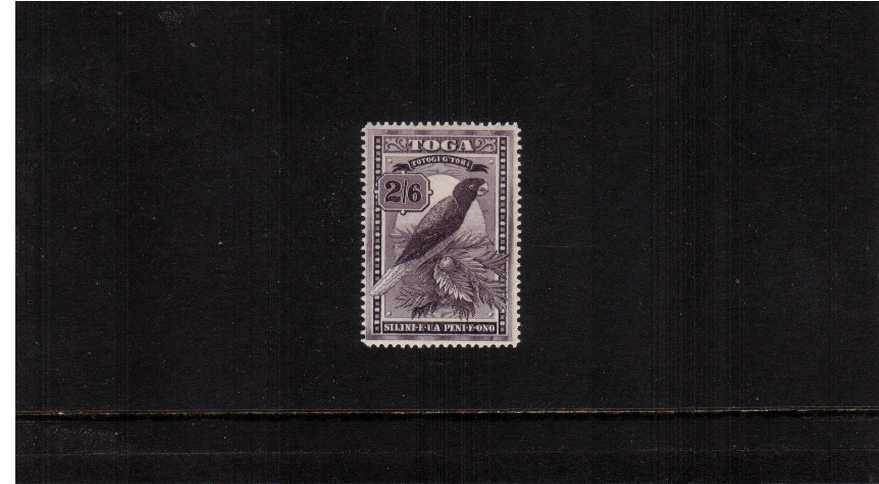 2/6d Deep Purple showing the Red Shining Parrot bird
lightly mounted mint
<br/><b>ZKM</b>