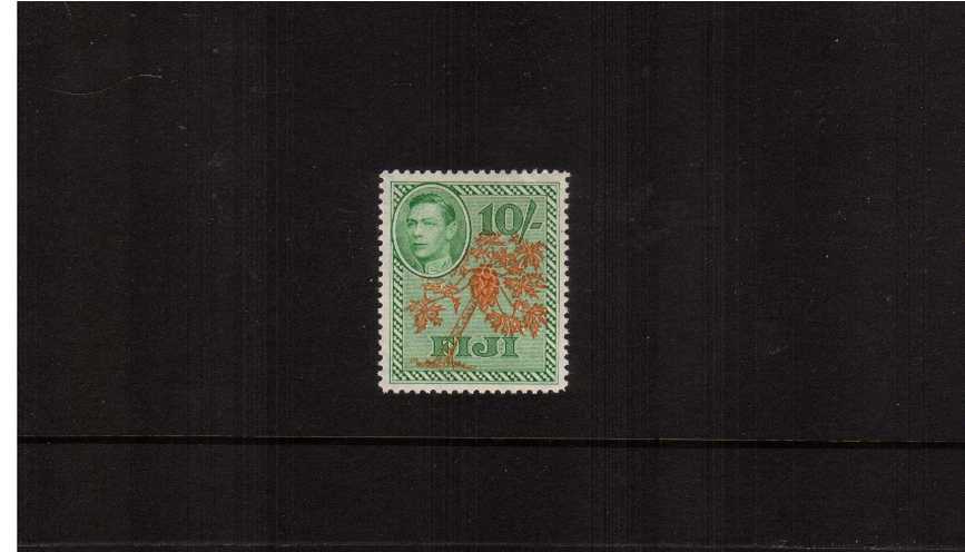 10/- Orange and Emerald<br/>A superb unmounted mint single..

