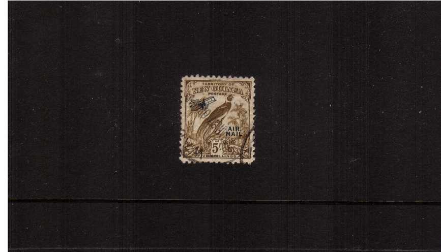 5/- Olive-Brown overprinted ''AIR MAIL''<br/>A fine use single
<br><b>ZKS</b>
