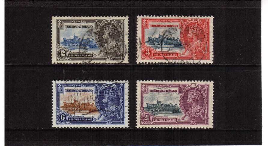 Silver Jubilee set of four superb fine used..<br/><b>SEARCH CODE: 1935JUBILEE</b>.<br/><b>ZKW</b>