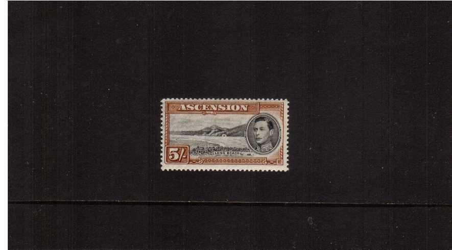 5/- definitive single - Perforation 13<br/>A superb unmounted mint single.<br/><b>BBD</b>