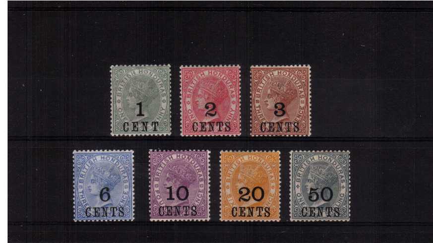 A fine lightly mounted mint set of seven with bright and very fresh colours. Lovely!<br/><b>ZFZ</b>