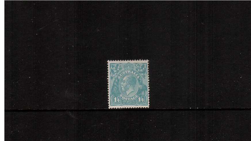 1/4d Dull Greenish Blue<br/>A lovely lightly mounted mint single.