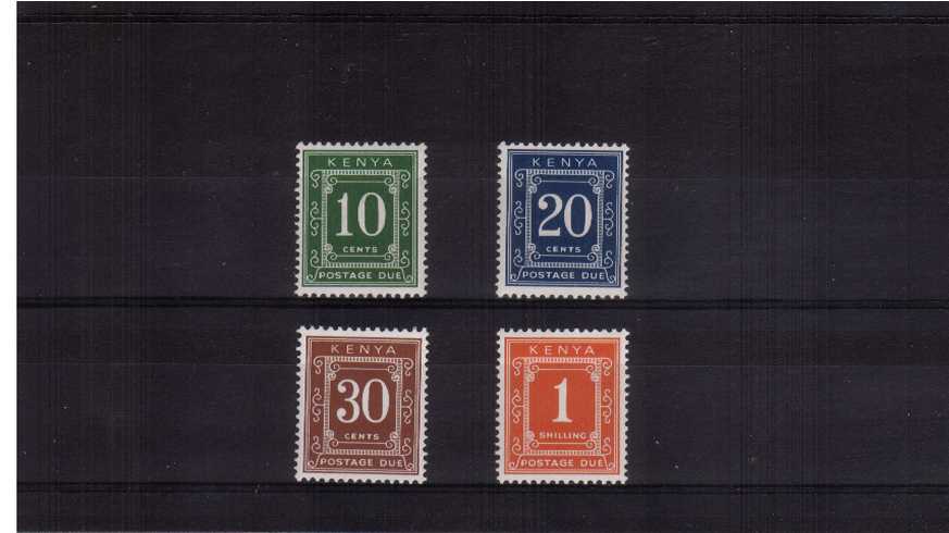 The POSTAGE DUE - Perforation 14x15 - set of four superb unmounted.