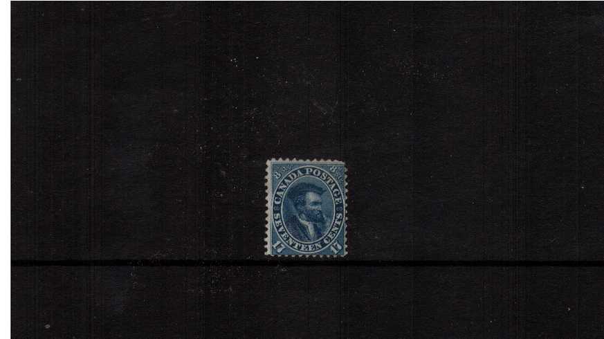 17c Deep Blue ''Jacques Cartier''<br/>
A fresh stamp with full original gum but with a hint of a rounded NE corner.<br/>A rare stamp. SG Cat 1400
<br/><b>XQX</b>