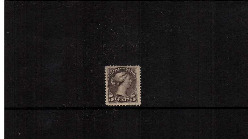 5c Brownish Grey ''Small Queen''<br/>
A reasonable lightly mounted mint single.
<br/><b>XQX</b>
