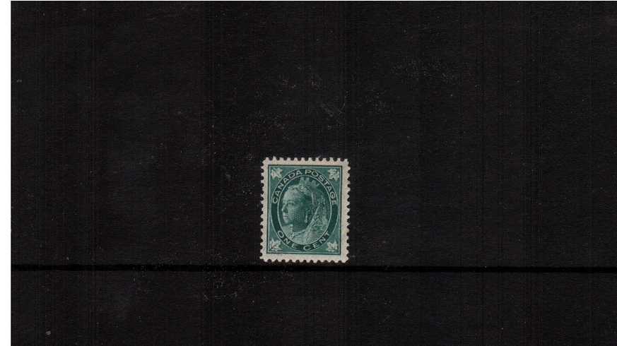 1c Blue-Green ''Maple Leaf'' Issue<br/>
A fine very, very lightly mounted mint single
<br/><b>XQX</b>