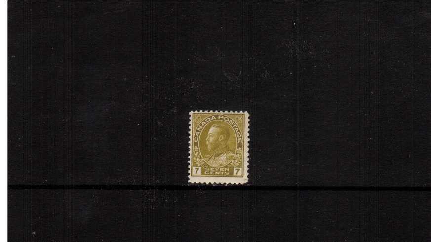 7c Olive-Yellow  ''Admiral'' Issue<br/>
A superb unmounted mint single. 
<br/><b>XQX</b>