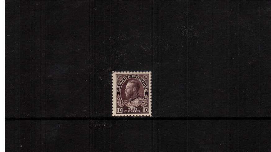 10c Brownish Purple ''Admiral'' Issue<br/>A good lightly mounted single

<br/><b>XQX</b>