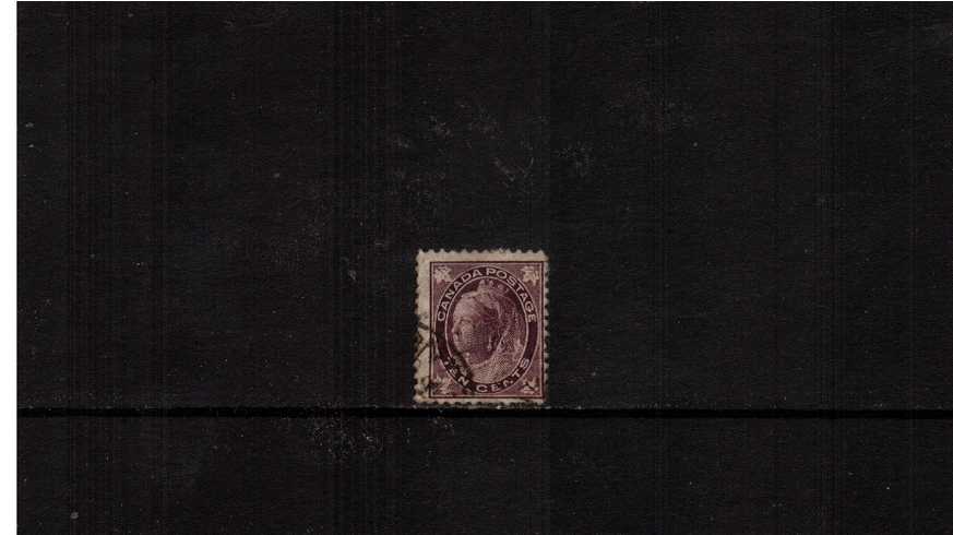 10c Brownish Purple ''Maple Leaf'' definitive single<br/>A reasonable looking stamp with small tear.