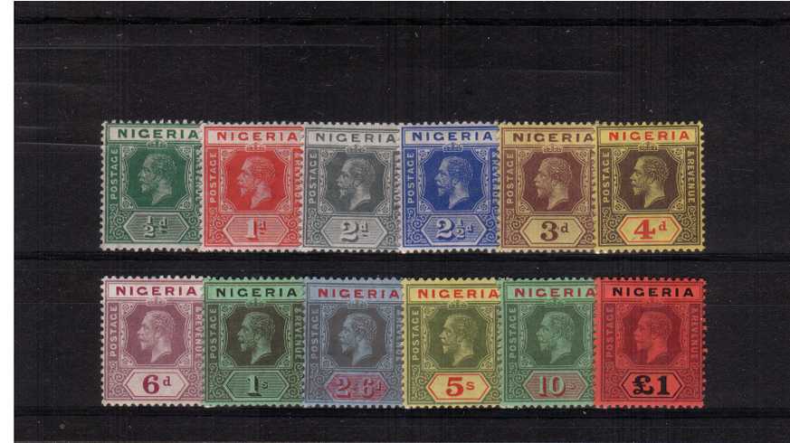 A lovely very lightly mounted mint set of twelve. The 1 value was sold to the previous owner as unmounted but I do detect a trace of a hinge mark. Fine and fresh!
<br/><b>XGX</b>
