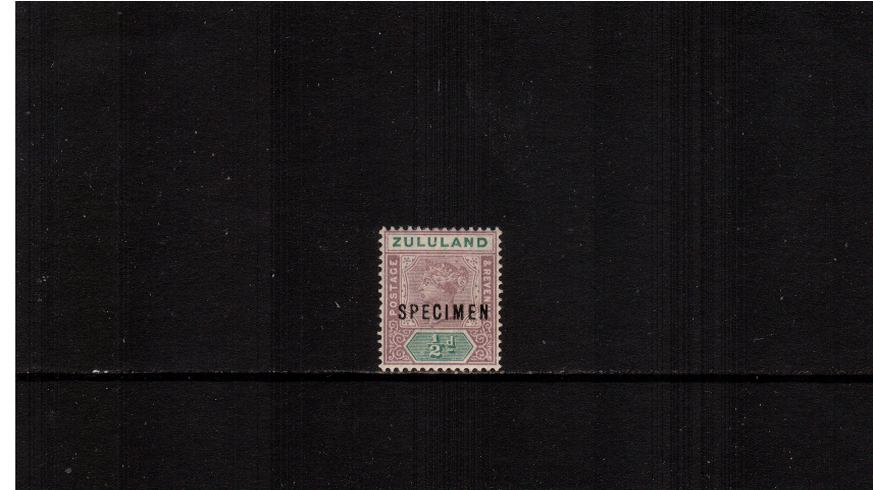The d Dull Mauve and Green.<br/>
A very fine lightly mounted mint single overprinted ''SPECIMEN''. 
<br><b>XLX</b>