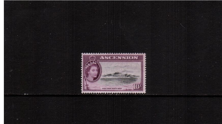 10/- Black and Purple - The top value of the set superb unmounted mint.
<br><b>XMX</b>