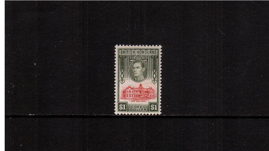 $1 Scarlet and Olive. A fine very, very lightly mounted mint.<br><b>XMX</b>