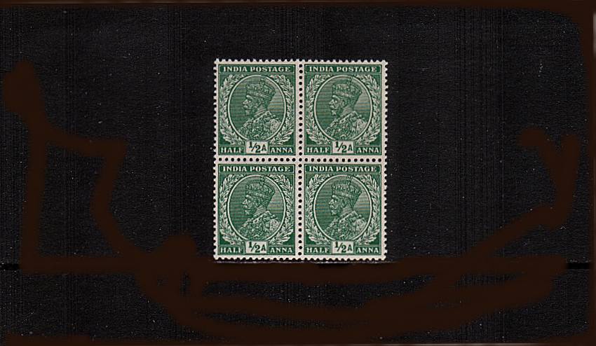 a Green in a superb unmounted mint block of four.