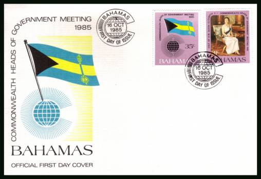 Commonwealth Heads of Government<br/>on an unaddressed illustrated FDC 
