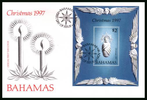 Christmas<br/>on an unaddressed illustrated FDC 
