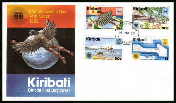 Commonwealth Day<br/>on an unaddressed official First Day Cover.