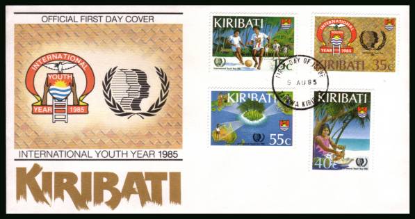 International Youth Year<br/>on an unaddressed official First Day Cover.
