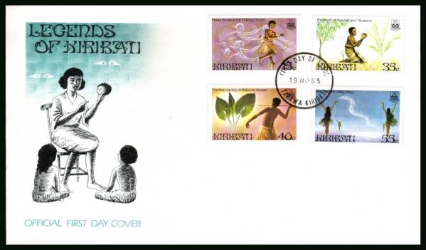 Kiribati Legends - 2nd Series<br/>on an unaddressed official First Day Cover.