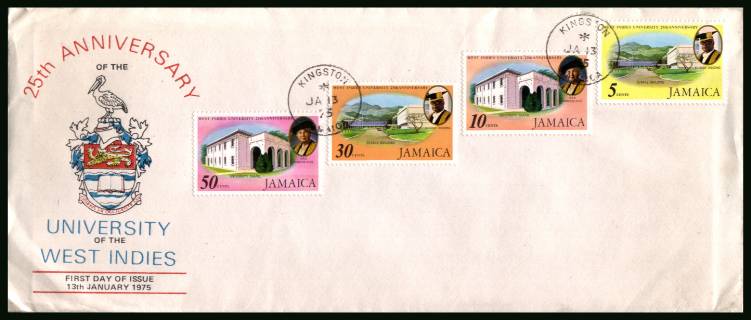 University of West Indies<br/>on an official unaddressed First Day Cover.