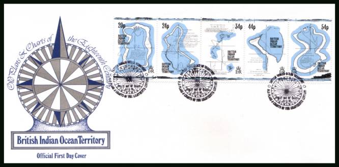 18th Century Maps<br/>cancelled with special cancel on an illustrated First Day Cover