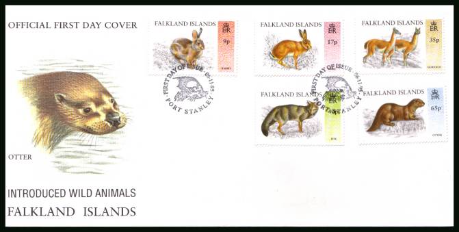 Introduced Wild Animals<br/>on an unaddressed official full colour First Day Cover