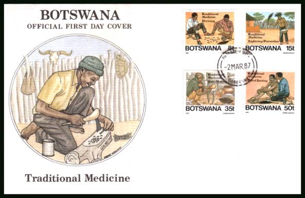 Traditional Medicine<br/>on an official illustrated First Day Cover