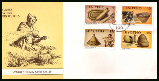 Grassworks<br/>on an unaddressed official illustrated First Day Cover