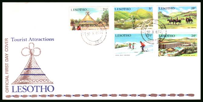 Tourism<br/>on an unaddressed official illustrated First Day Cover