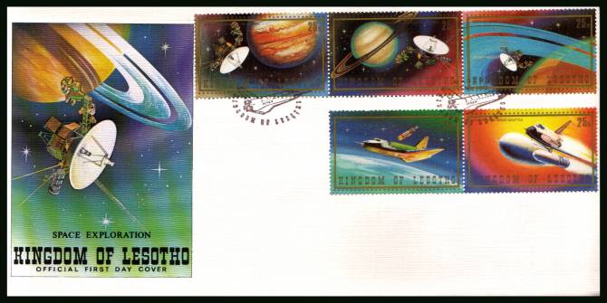 Space Exploration<br/>on an unaddressed official illustrated First Day Cover