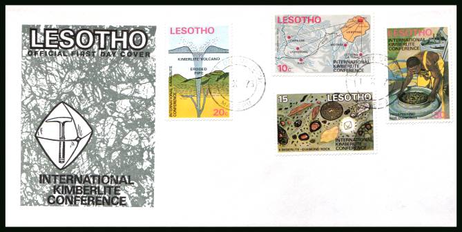 International Kimberlite Conference<br/>on an unaddressed official illustrated First Day Cover