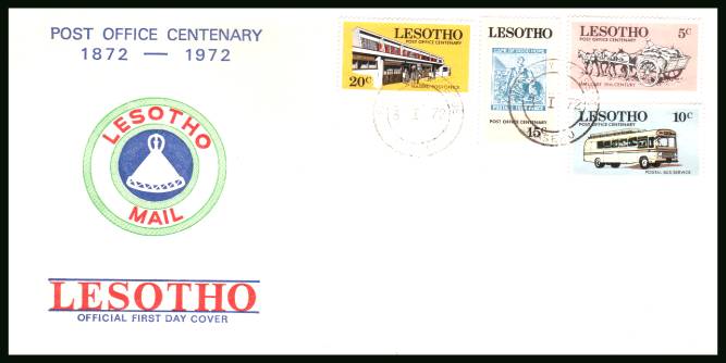 Post Office Centenary<br/>on an unaddressed official illustrated First Day Cover