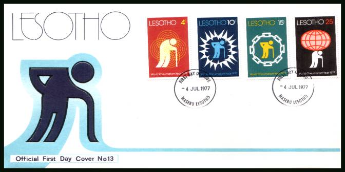 World Rheumatism Year<br/>on an unaddressed official illustrated First Day Cover